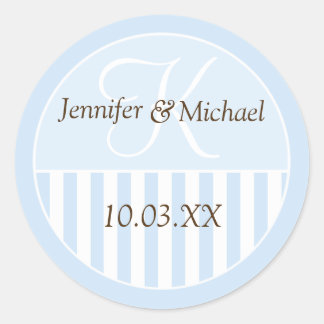 Personalised Monogrammed Wedding Favour Labels