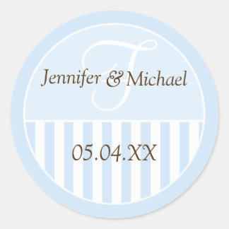 Personalised Monogrammed Wedding Favour Labels