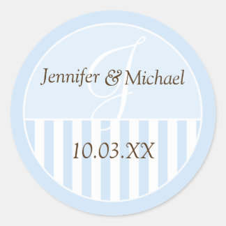 Personalised Monogrammed Wedding Favour Labels