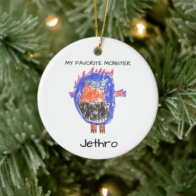 Personalised Monster Christmas Christmas Ornament (Tree)