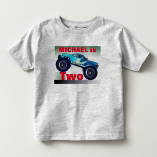 Personalised Monster Truck Birthday Toddler T-Shirt