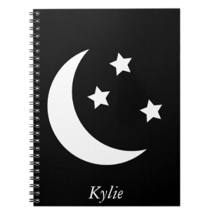 Personalised Moon And Stars Notebook