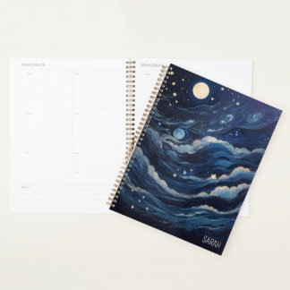 Personalised Moon and Stars  Planner