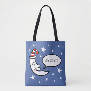 Personalised Moon and Stars Tote Bag