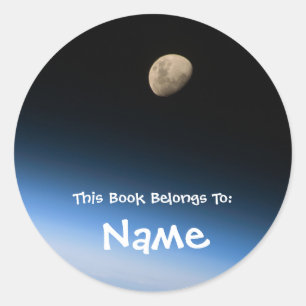 Personalised Moon Book Label