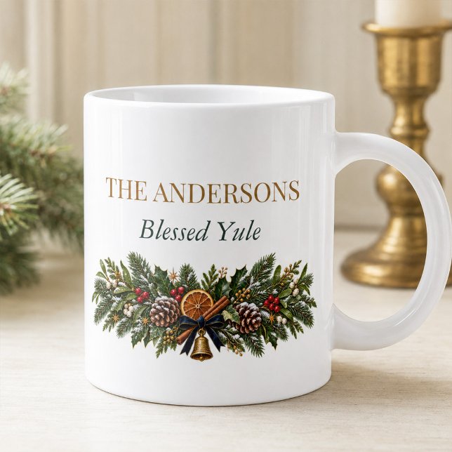 Personalised Moonlit Yule Winter Solstice Mug (Personalized Moonlit Yule Winter Solstice Mug)