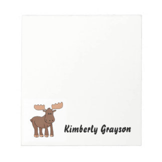 Personalised Moose Notepad