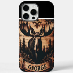 Personalised Moose Wood  iPhone 16 Pro Max Case