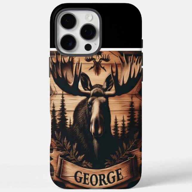 Personalised Moose Wood  Case-Mate iPhone Case (Back)
