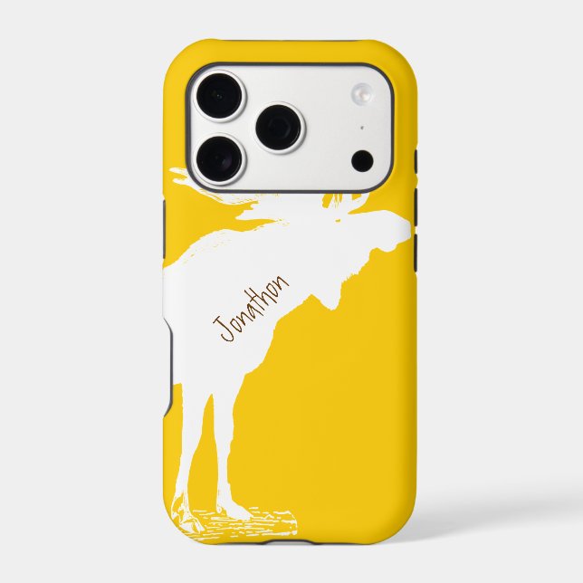 Personalised Moose Yellow Changes to Any Colour (Back)