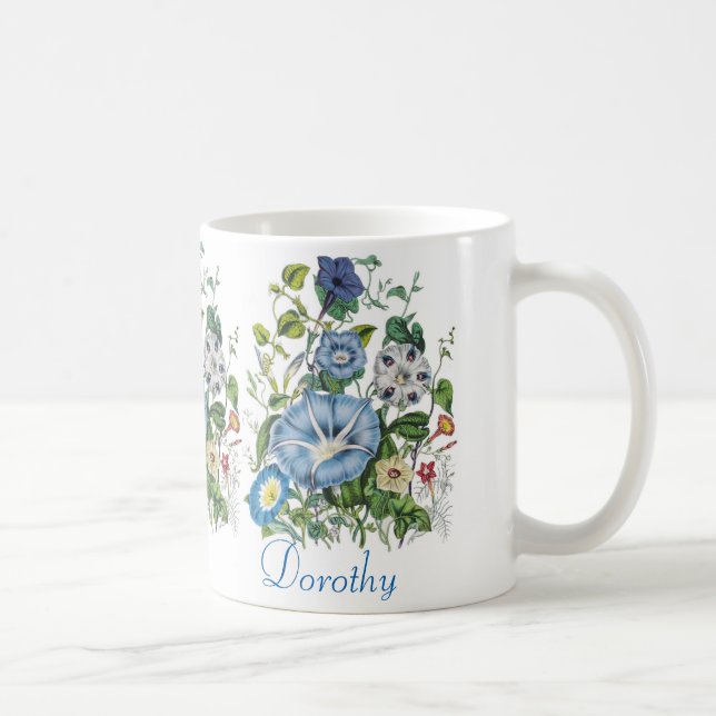 Personalised Morning Glories Mug (Right)