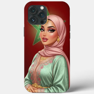 Personalised Moroccan Hijabi Woman Phone Case