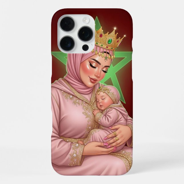 Personalised Moroccan Mother & Baby Phone Case (Back)