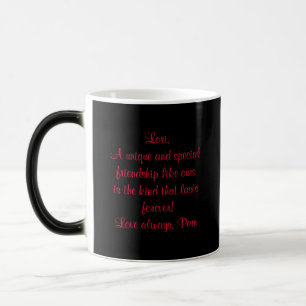 Personalised Morphing Mug-Rose Design Magic Mug