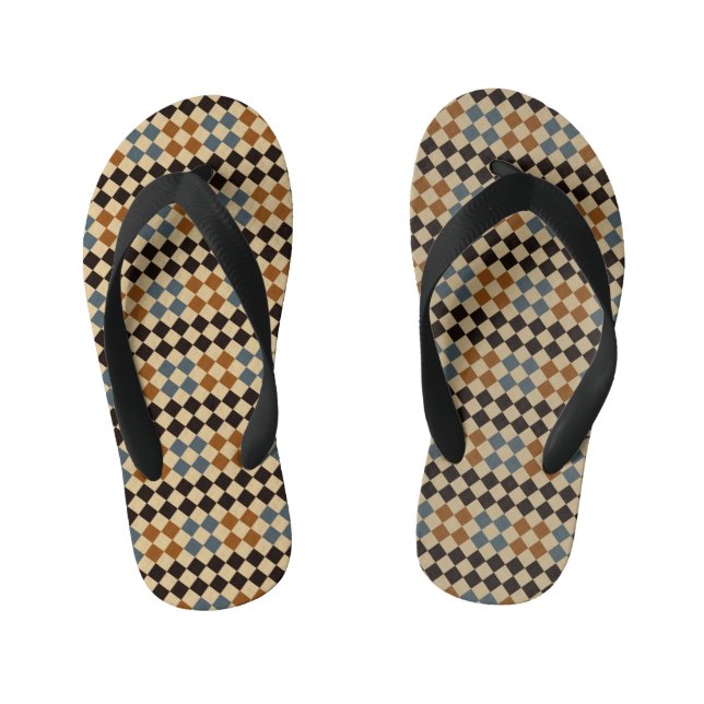 Personalised Mosaic Tile  Kid's Flip Flops (Footbed)