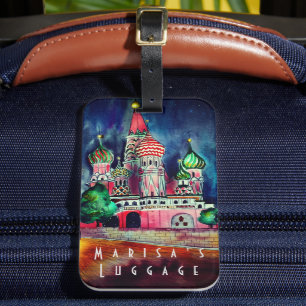 Personalised Moscow Luggage Tag