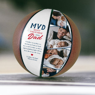 Personalised “Most Valuable Dad” Photo Basketball