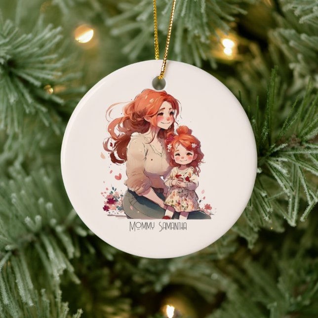 Personalised Mother and Daughter Ceramic Tree Decoration (Tree)