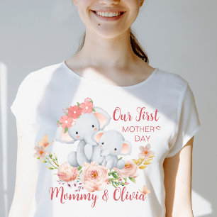 Personalised Mother Baby First Mother's Day T-Shirt