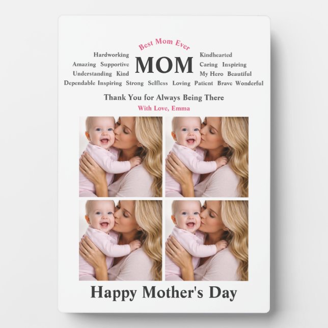 Personalised Mother Gift Plaque (Front)