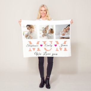 Personalised Mother Gifts Birthday Gift for Mum Fleece Blanket