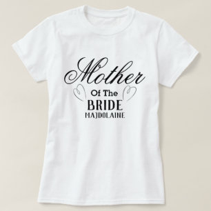 Personalised mother of the Bride T-Shirt