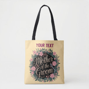 Personalised Mother of the Groom Floral Tote Bag