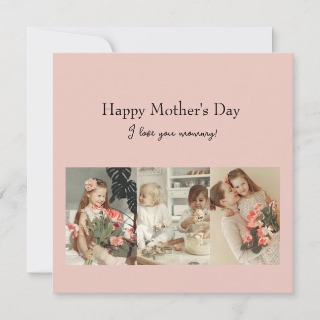 Personalised Mother’s Day Flat Greeting Card (Front)