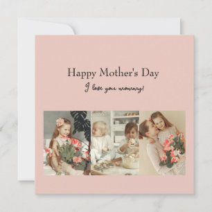 Personalised Mother’s Day Flat Greeting Card