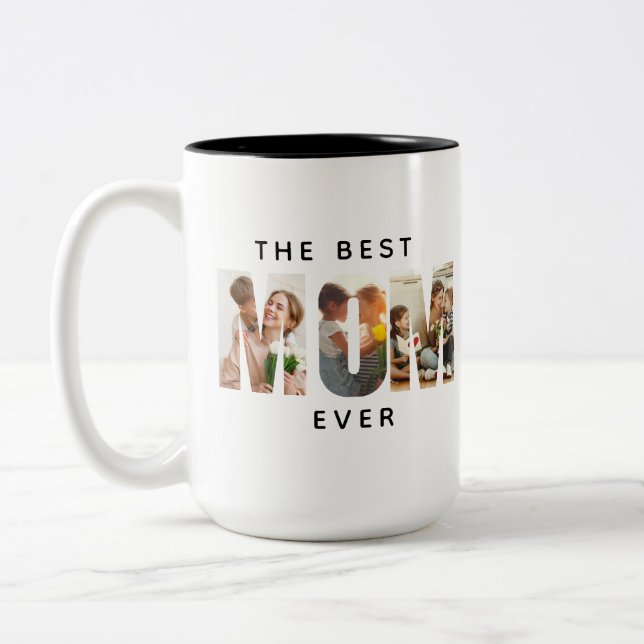 Personalised Mother’s Day Gift Two-Tone Coffee Mug (Left)
