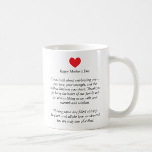 Personalised Mother’s Day Mug – Custom Name & Hear