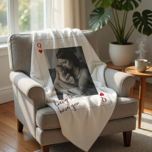 Personalised Mother’s Day Photo Gifts Fleece Blanket