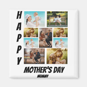 Personalised Mother's Day 9 Photo Collage Magnet