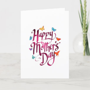 Personalised Mother's Day Card - Butterflies