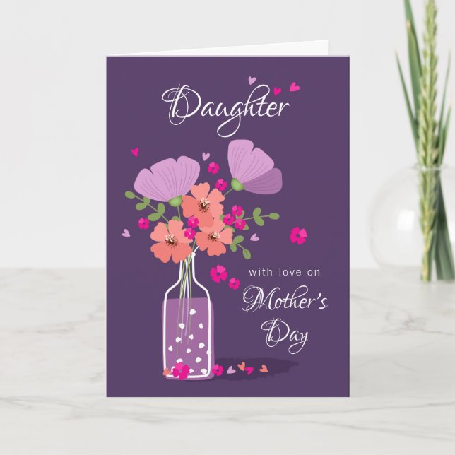 Personalised Mother's Day Card For Daughter (Front)