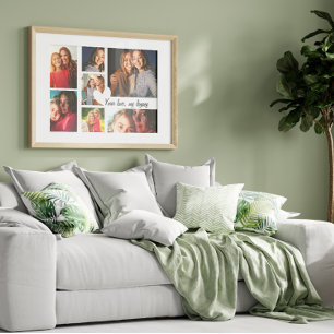 Personalised Mother's Day Custom Photo Collage  Poster