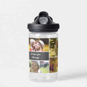 Personalised Mother's day Custom Photo Collage Water Bottle