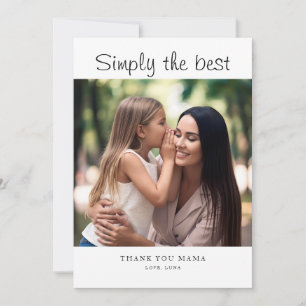 Personalised Mother's Day Custom Photo Holiday  Card