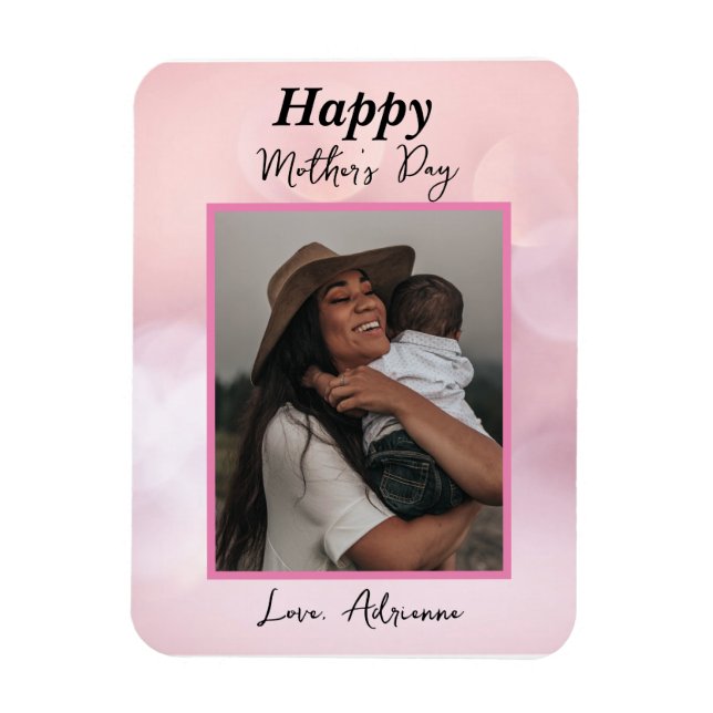 Personalised Mother's Day Custom Photo Magnet (Vertical)