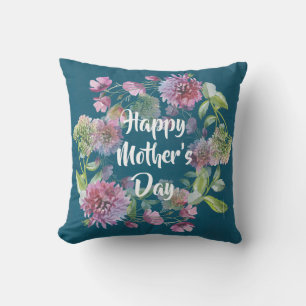Personalised Mother's Day Flowers Cushion