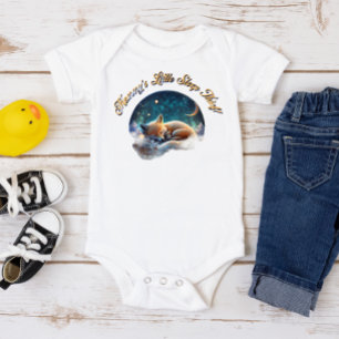 Personalised Mother's Day Fox Sleep Thief Newborn Baby Bodysuit