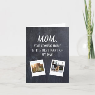Personalised Mother's Day Gift For Cute Dog Mum  Thank You Card