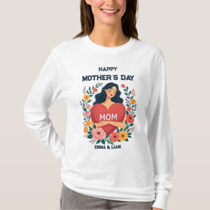 Personalised Mother's Day Gift for Mum Custom Name T-Shirt