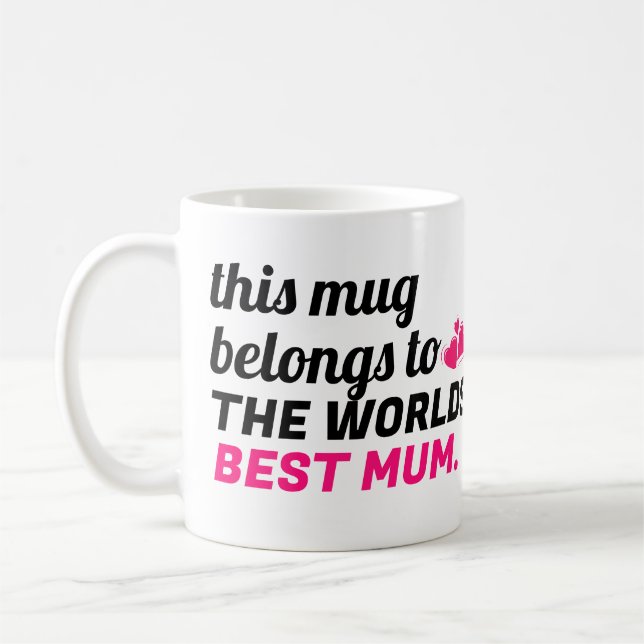 Personalised Mother's Day Gift  Mug (Left)