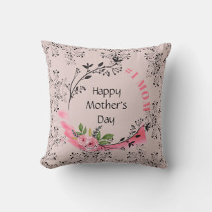 Personalised Mothers Day Gift #No1MOM Modern Chic Cushion