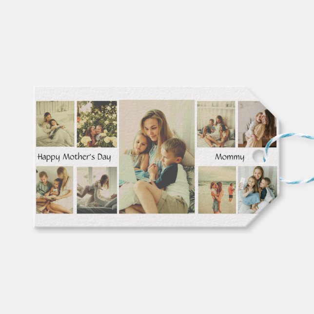 Personalised Mother's Day Gift Tag  (Front (Horizontal))