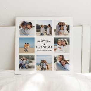 Personalised Mothers Day Grandma Photo Plaque
