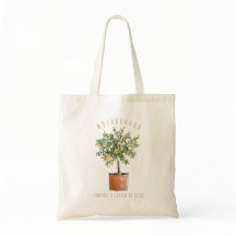 Personalised Mother's Day Lemon Tree Tote Bag