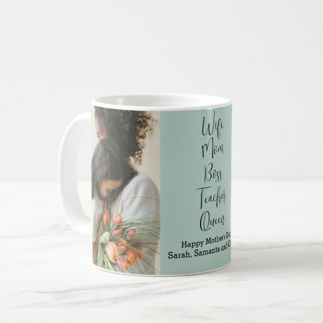 Personalised Mother's Day Mug with Custom Photo (Front Left)