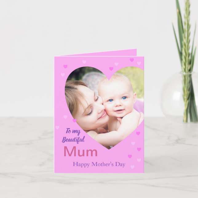 Personalised Mother's Day Note Card (Front)